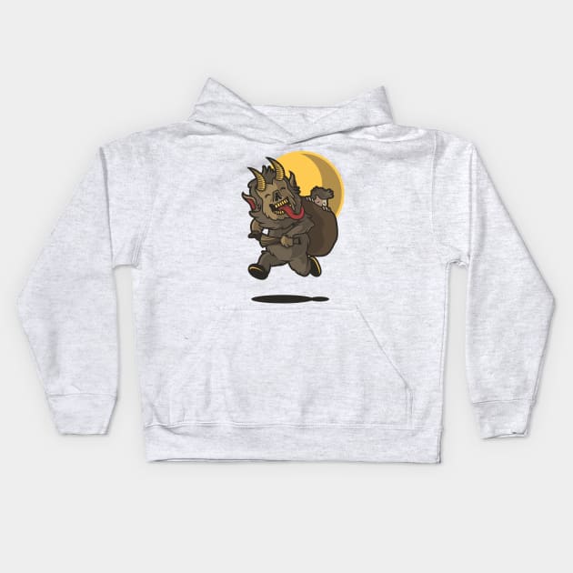 Krampus Christmas Horror Story Kids Hoodie by GeekCastle